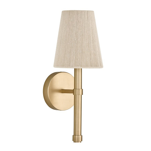 OPEN BOX: Capital Mira 1Lt Sconce, Brass/Natural Rope Shade - CL654511MA