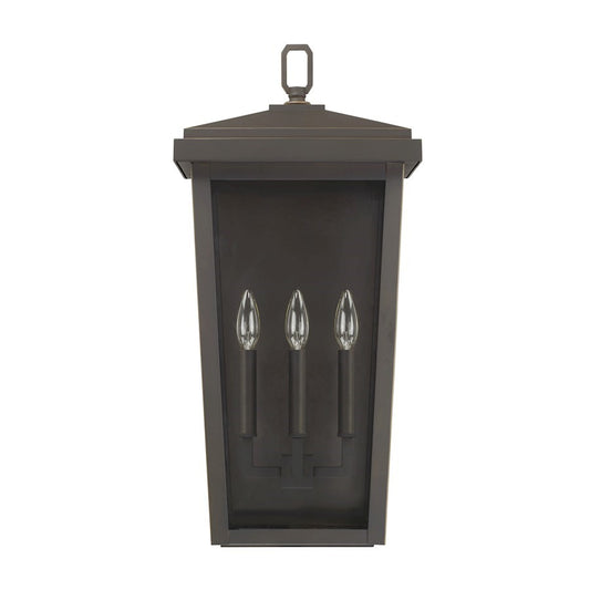 OPEN BOX ITEM: Capital Donnelly 3 Light Small Outdoor Wall, Bronze - 926232OZ