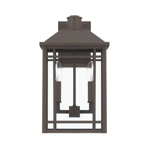 OPEN BOX:Capital Lighting Braden 2 Light Outdoor Wall Mount, Oiled Bronze