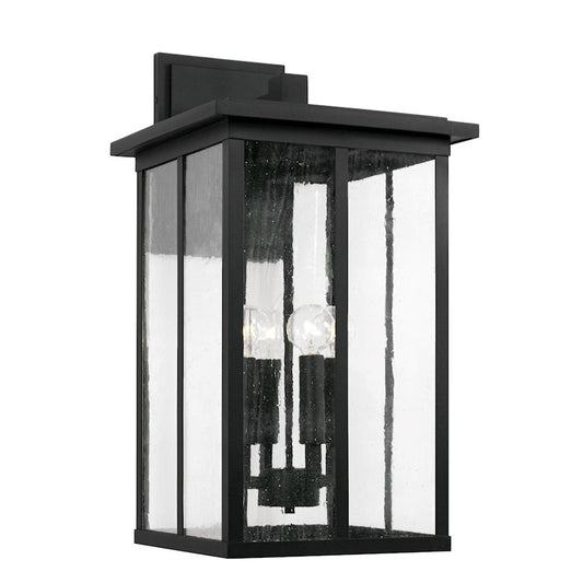 OPEN BOX: Capital Lighting Barrett 4-Lt Outdoor Wall Lantern, Black - 943843BK