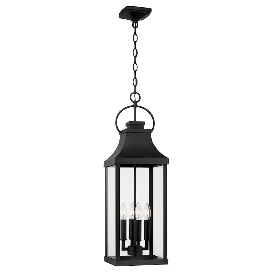 OPEN BOX ITEM: Capital Bradford 4 Light Out Hanging Lantern, Black