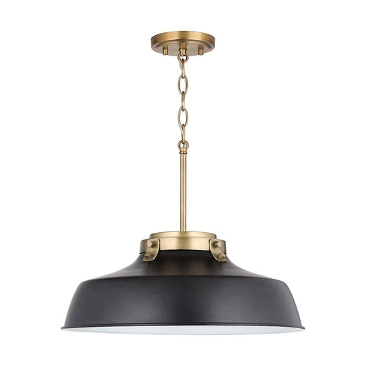 OPEN BOX ITEM: Austin Allen & Co. Oakwood 1 Light Pendant, Black - CL9D331A