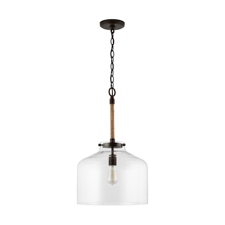 OPEN BOX: Austin Allen & Co. Corde 1-Light Pendant, Bronze - 9F372A