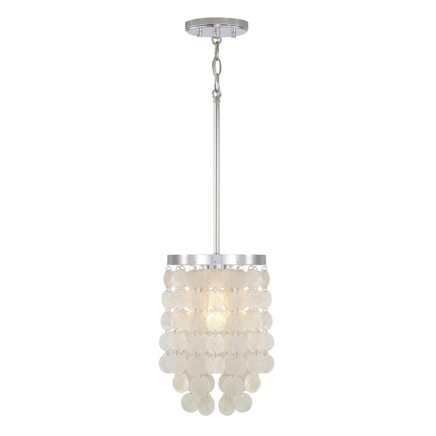 OPEN BOX: Austin Allen Co. Shelby 1-Light Pendant, Polished Nickel - AA1012PN