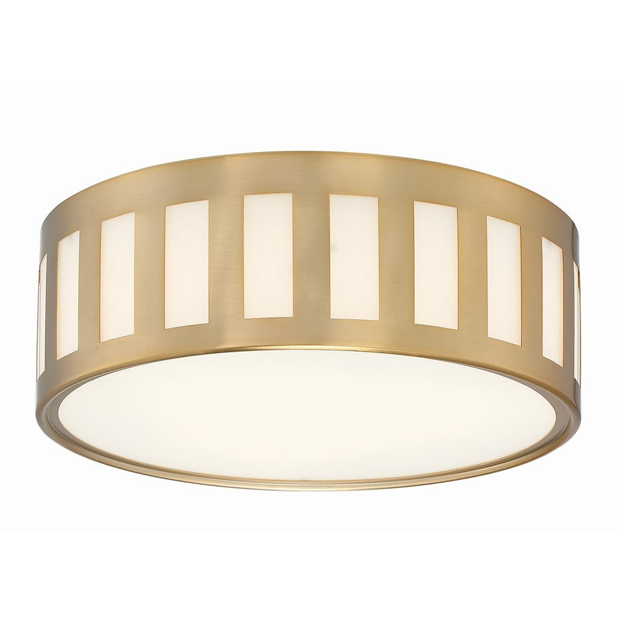 OPEN BOX: Crystorama Kendal 3 Light Ceiling Mount, Vibrant Gold - KEN-2203-VG