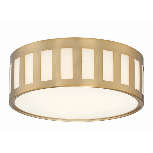 OPEN BOX: Crystorama Kendal 3 Light Ceiling Mount, Vibrant Gold - KEN-2203-VG