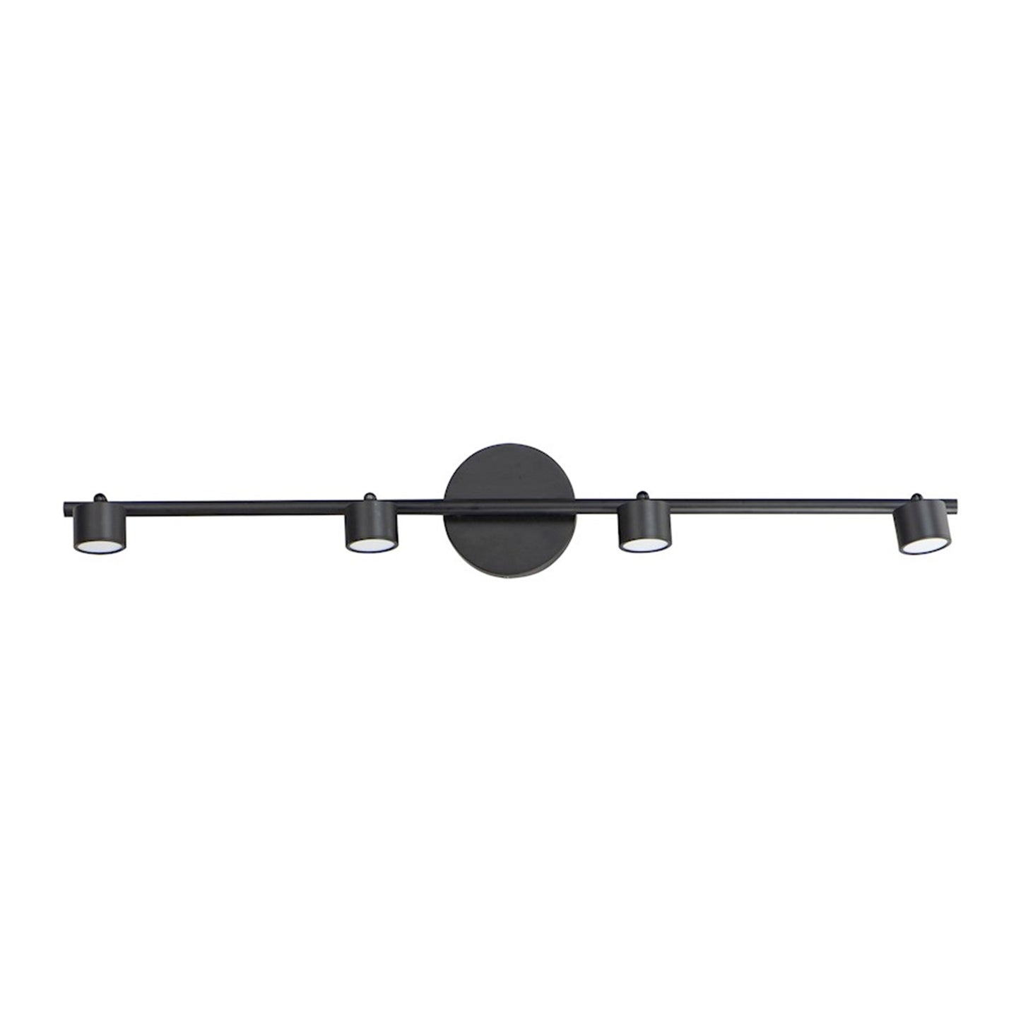 OPEN BOX: ET2 Lighting Taylor 34in 4-Light Linear Pendant | Modern Black Steel and Aluminum | Kitchen Island & Dining Room | Model ETE52004-BK