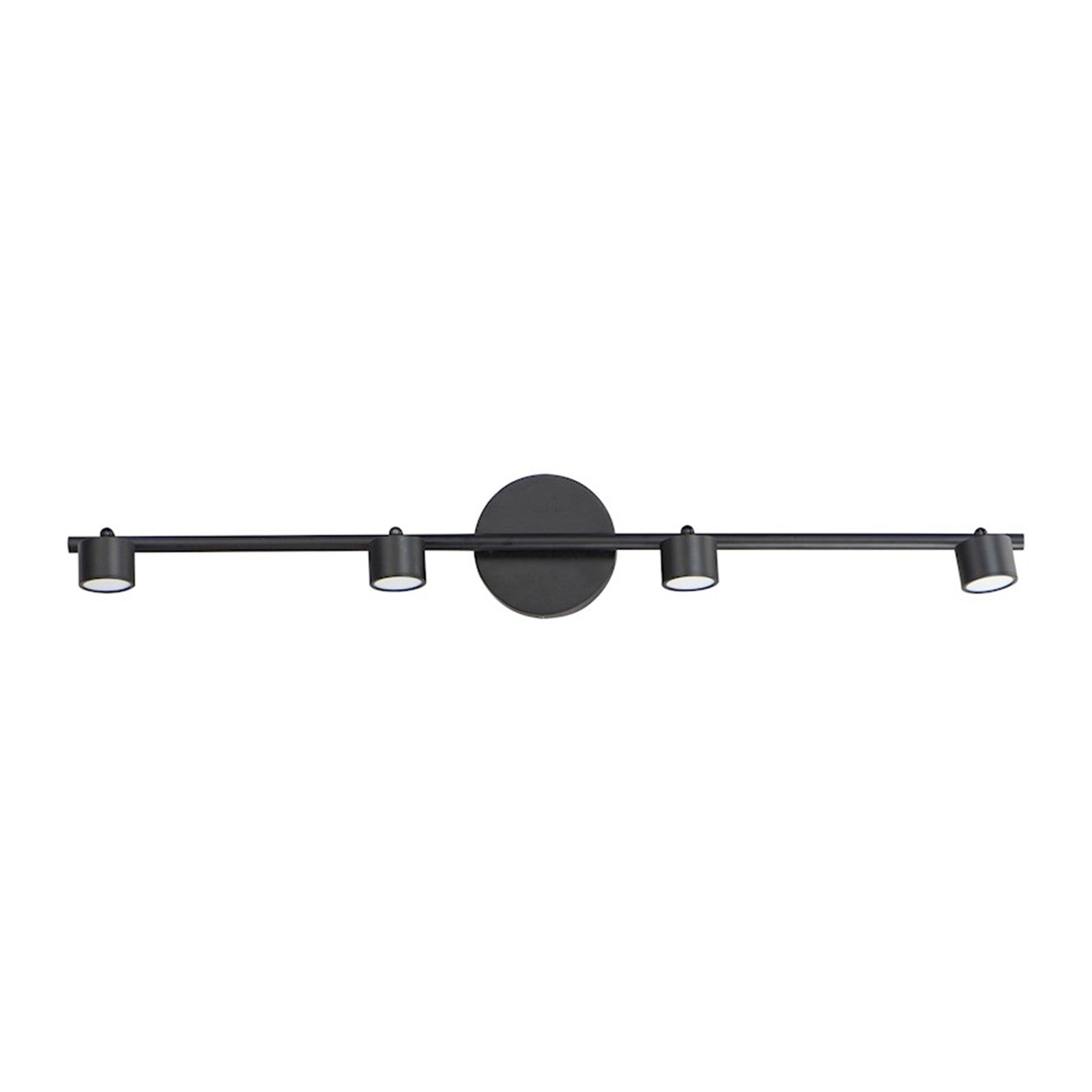 OPEN BOX: ET2 Lighting Taylor 34in 4-Light Linear Pendant | Modern Black Steel and Aluminum | Kitchen Island & Dining Room | Model ETE52004-BK