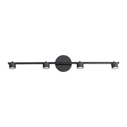 OPEN BOX: ET2 Lighting Taylor 34in 4-Light Linear Pendant | Modern Black Steel and Aluminum | Kitchen Island & Dining Room | Model ETE52004-BK