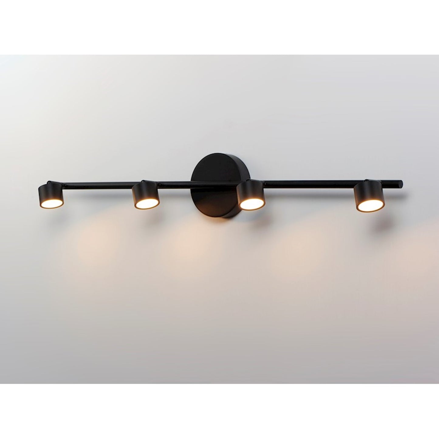 OPEN BOX: ET2 Lighting Taylor 34in 4-Light Linear Pendant | Modern Black Steel and Aluminum | Kitchen Island & Dining Room | Model ETE52004-BK