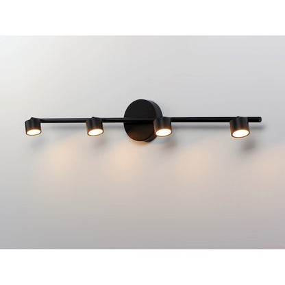OPEN BOX: ET2 Lighting Taylor 34in 4-Light Linear Pendant | Modern Black Steel and Aluminum | Kitchen Island & Dining Room | Model ETE52004-BK