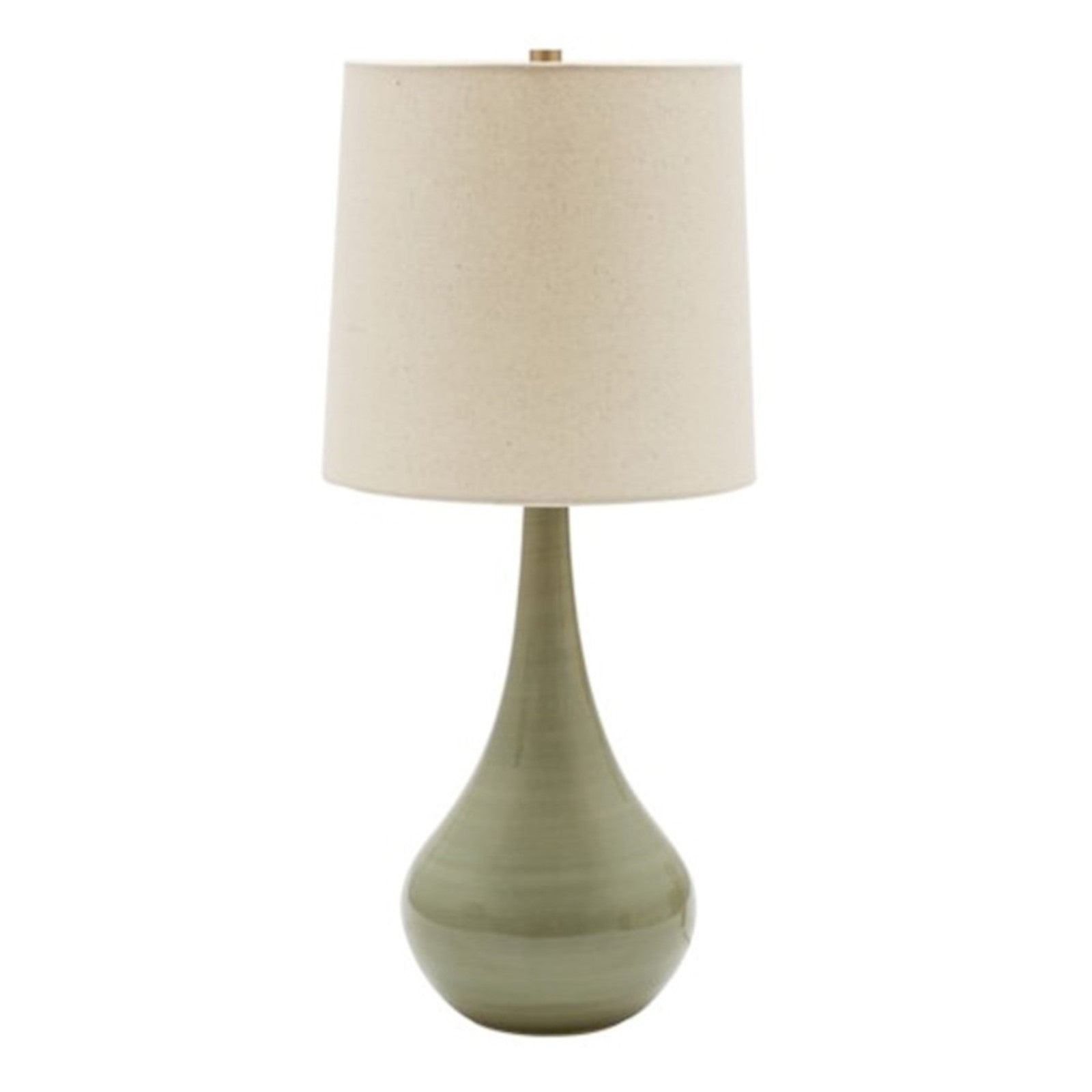 OPEN BOX: House of Troy Scatchard 22.5in Table Lamp | Celadon Metal with Off-White Linen | Living Room & Bedside | 22.5in H, 3-Way | Model HTGS180-CG