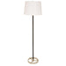 OPEN BOX:House of Troy 62" Morgan Floor Lamp, Black with Polished Nickel