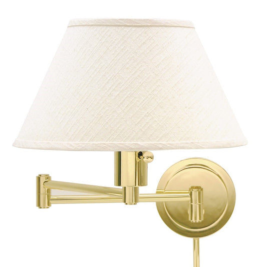 OPEN BOX: House of Troy Home Office 1 Light Wall Swing, Brass - HTWS14-61