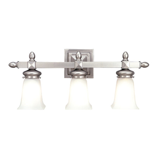 OPEN BOX ITEM: 3 Light Bathroom Vanity Light, Nickel