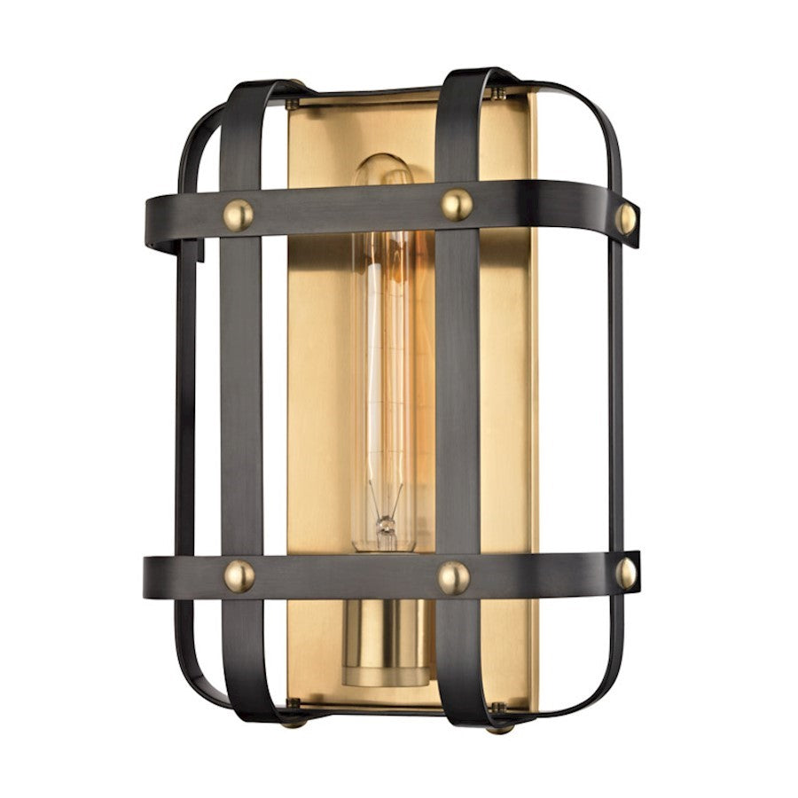 OPEN BOX: Hudson Valley Colchester 1 Light Sconce, Aged Old Bronze - HV6901-AOB