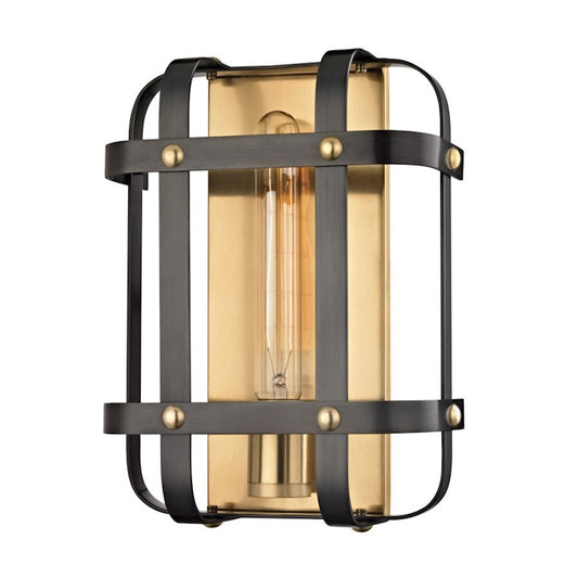 OPEN BOX: Hudson Valley Colchester 1 Light Sconce, Aged Old Bronze - HV6901-AOB