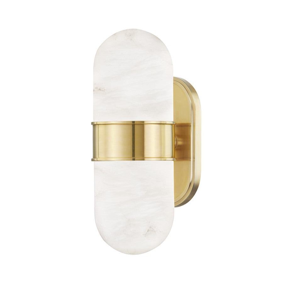 OPEN BOX: Hudson Valley Beckler 2 Light Wall Sconce, Aged Brass - 6902-AGB