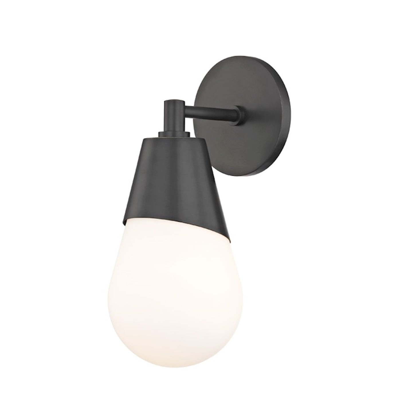 OPEN BOX: Mitzi Cora 1-Light Wall Sconce | Old Bronze Metal | Bedroom & Living Room Accent Light | 5 x 11.75 x 6.5 in | Model HVH101101-OB