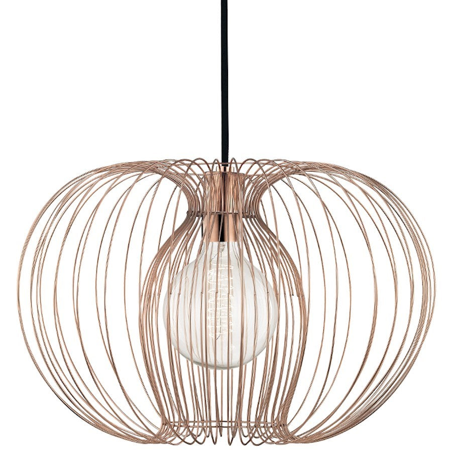 OPEN BOX: Mitzi by Hudson Valley Jasmine Large Pendant, Polished Copper