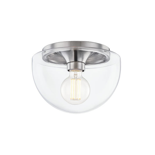 OPEN BOX: Mitzi Grace 1 Light Small Flush Mount, Polished Nickel - H284501S-PN