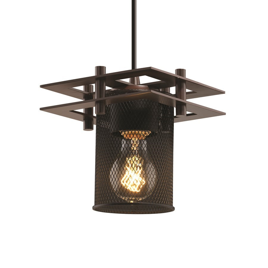 OPEN BOX: Justice Design Metropolis Pendant, Bronze - MSH-8165-10-DBRZ-BKCD