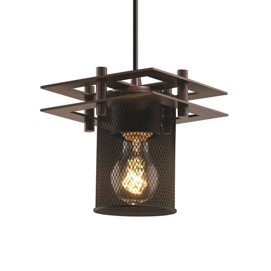 OPEN BOX: Justice Design Metropolis Pendant, Bronze - MSH-8165-10-DBRZ-BKCD