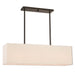 OPEN BOX:Livex Lighting Summit 4 Light Linear Chandelier in English Bronze