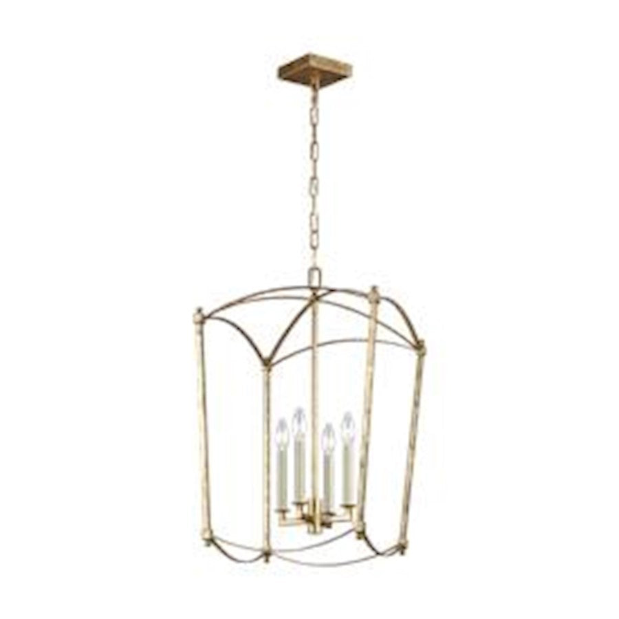 OPEN BOX: Murray Feiss 4L Thayer Chandelier, Antique Guild - MFF3322-4ADB