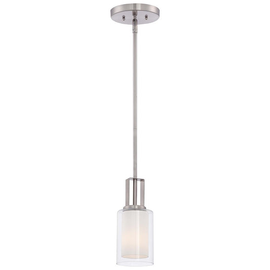 OPEN BOX: Minka Lavery Parsons Studio 1 Light Mini Pendant, Nickel - 4101-84