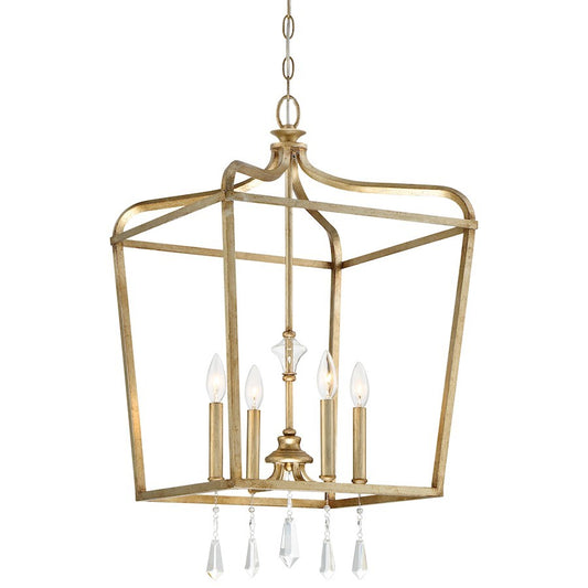 OPEN BOX ITEM: Minka Lavery Laurel Estate Large 4Lt Pendant, Gold - MI4448-582