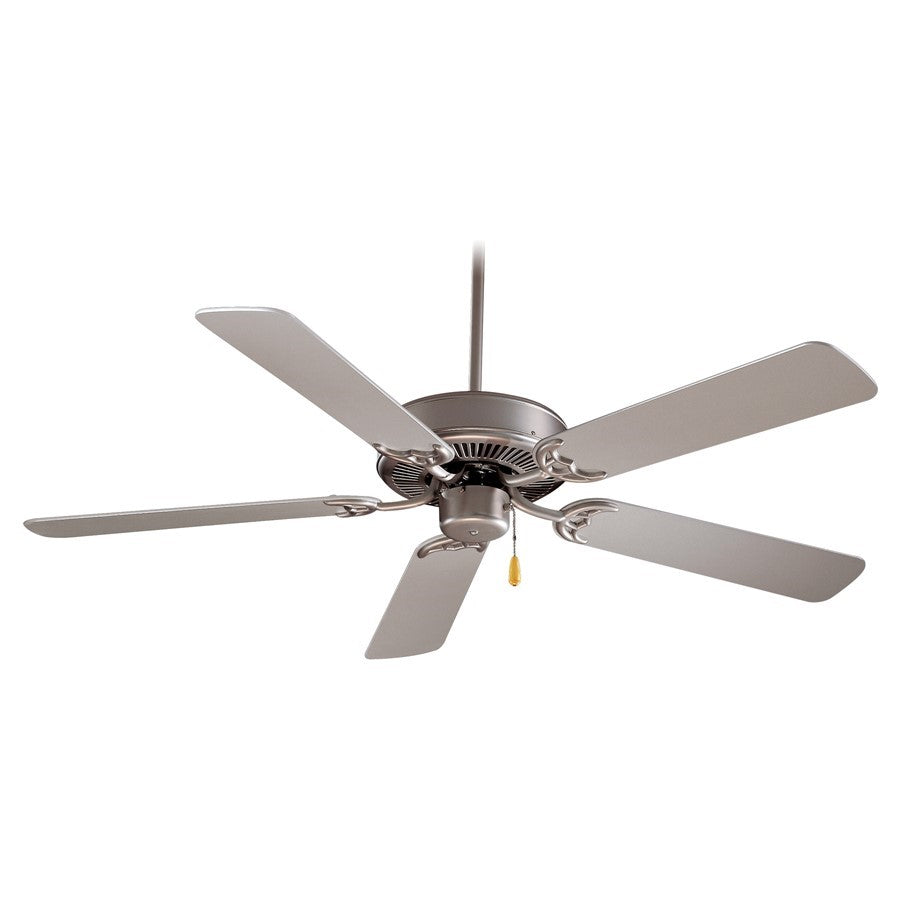 OPEN BOX: Minka Aire Contractor 42" Ceiling Fan, Brushed Steel - F546-BS