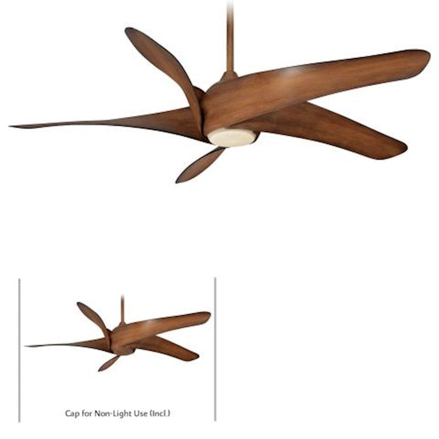 OPEN BOX ITEM: Minka Aire Artemis Xl5 62" LED Ceiling Fan, Distressed Koa
