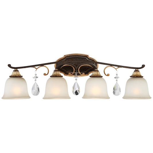 OPEN BOX ITEM: Minka Metropolitan Chateau Nobles 4-Lt Bath, BZ/Gold