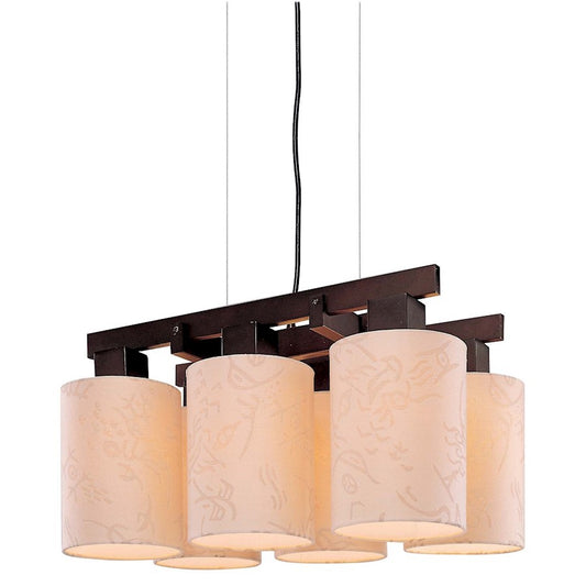6 Light Chandelier, AD Bronze