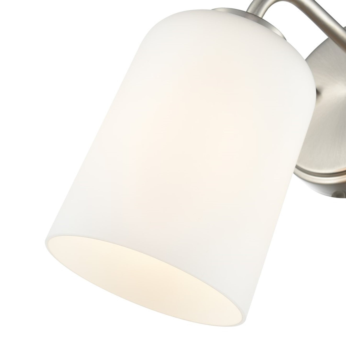 OPEN BOX: Millennium Lighting Laphia 5in 1-Light Wall Sconce | Brushed Nickel and Etched Opal Glass | Bathroom & Hallway | Model MN214201-BN