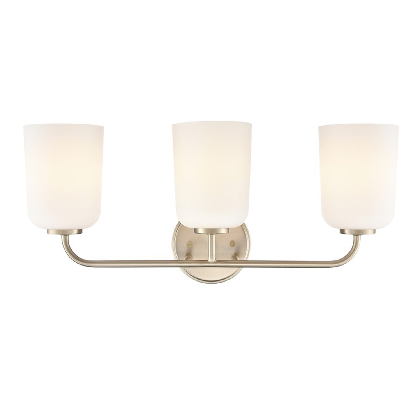 OPEN BOX: Millennium Lighting Laphia 22in 3-Light Vanity Light | Modern Gold and Etched Opal | Bathroom & Kitchen Task Lighting | Model MN214203-MG