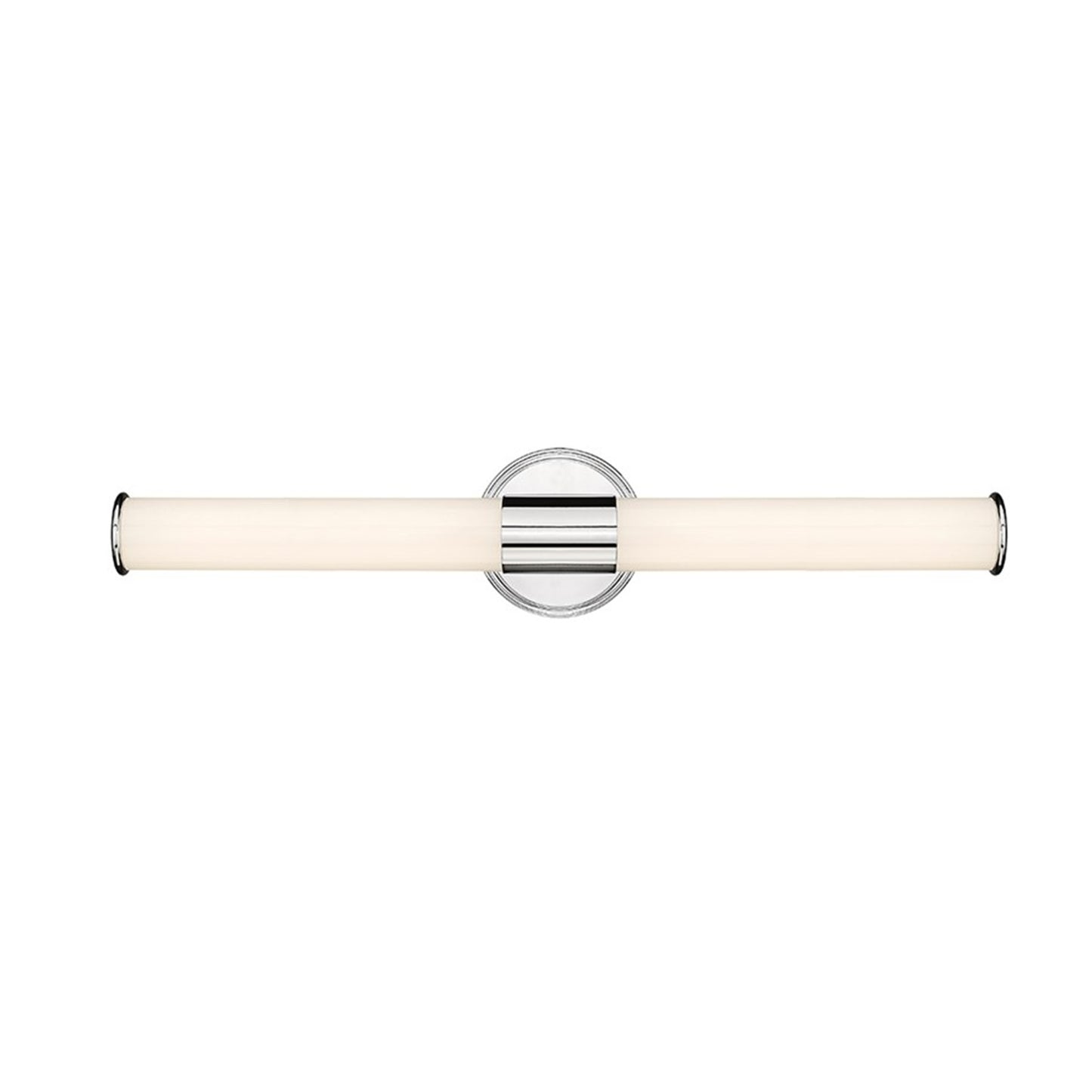 OPEN BOX: Millennium Lighting Trumann 24in 1-Light LED Vanity | Modern Polished Chrome and White Plastic | Bathroom & Powder Room | Model MN2221-CH