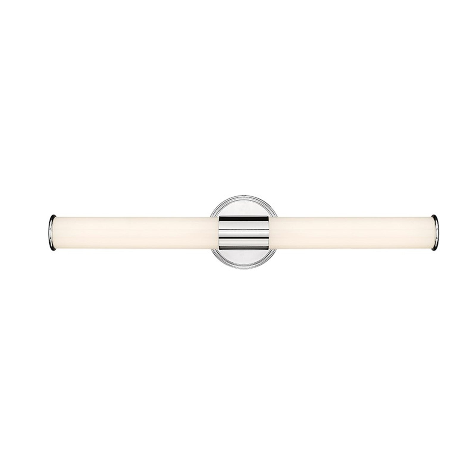 OPEN BOX: Millennium Lighting Trumann 24in 1-Light LED Vanity | Modern Polished Chrome and White Plastic | Bathroom & Powder Room | Model MN2221-CH