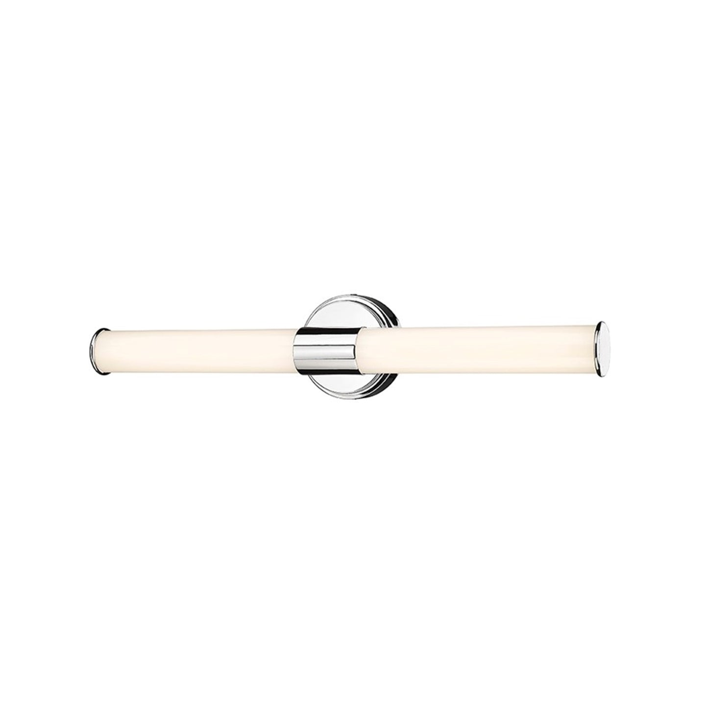 OPEN BOX: Millennium Lighting Trumann 24in 1-Light LED Vanity | Modern Polished Chrome and White Plastic | Bathroom & Powder Room | Model MN2221-CH