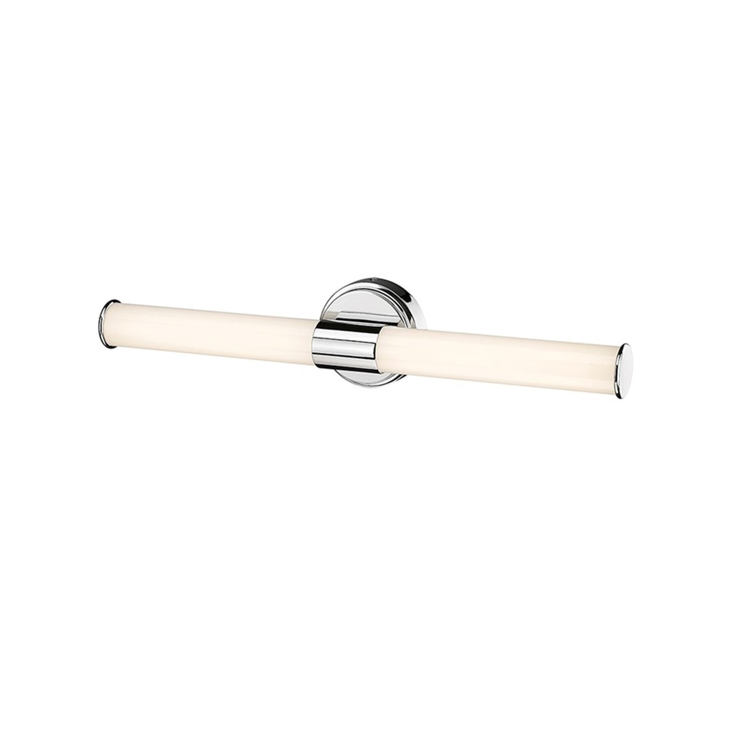 OPEN BOX: Millennium Lighting Trumann 24in 1-Light LED Vanity | Modern Polished Chrome and White Plastic | Bathroom & Powder Room | Model MN2221-CH