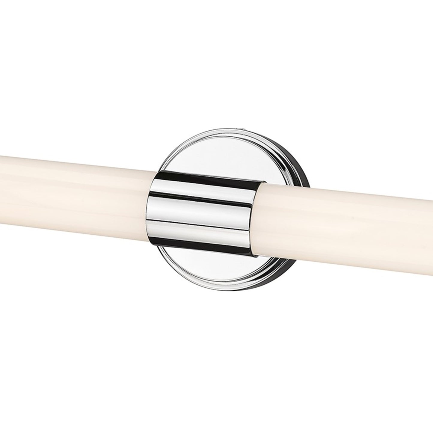 OPEN BOX: Millennium Lighting Trumann 24in 1-Light LED Vanity | Modern Polished Chrome and White Plastic | Bathroom & Powder Room | Model MN2221-CH