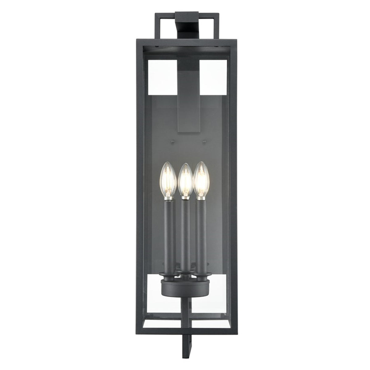 OPEN BOX ITEM: Millennium Lamont 3-Light Outdoor Sconce, Black