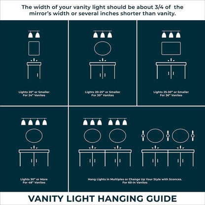 OPEN BOX: Millennium Lighting Ellmira 24in 3-Light Vanity Light | Matte Black and Aged Brass with Clear Seeded | Bathroom Vanity | Model MN4253-MB-AB