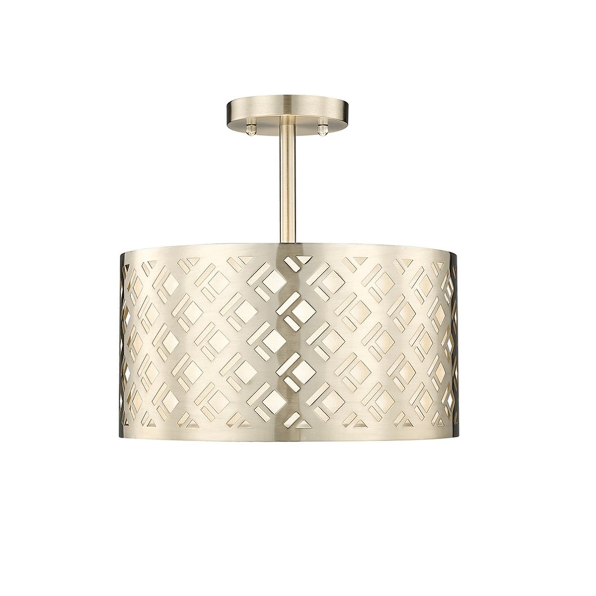 OPEN BOX ITEM: Millennium Gracelan 2-Light Semi-Flush, Gold