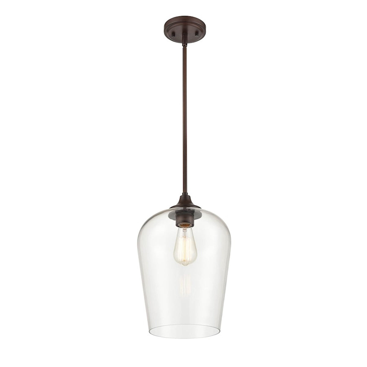 OPEN BOX ITEM: Millennium Lighting 51in 1-Light Vanity Light | Traditional Rubbed Bronze and Clear Glass | Bathroom & Hallway | Model MN9741-RBZ