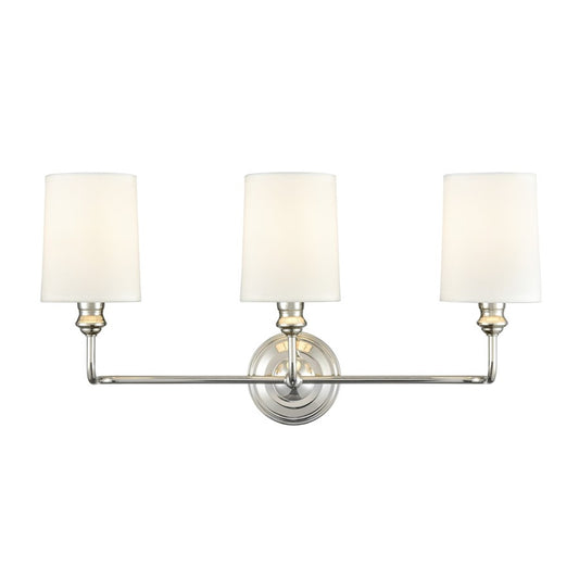 OPEN BOX ITEM: Millennium Leena 3-Light Vanity Light, Polished Nickel