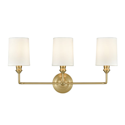 OPEN BOX ITEM: Millennium Leena 3-Light Vanity, Vintage Brass