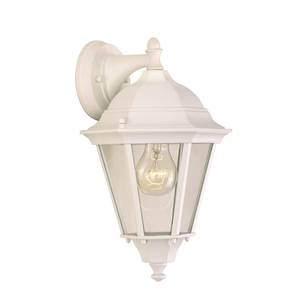 OPEN BOX ITEM: Maxim Westlake Cast 1-Light Outdoor Lantern, White