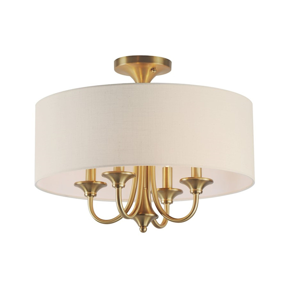 OPEN BOX ITEM: Maxim Bongo 4-Light Pendant/Semi-Flush, Aged Brass